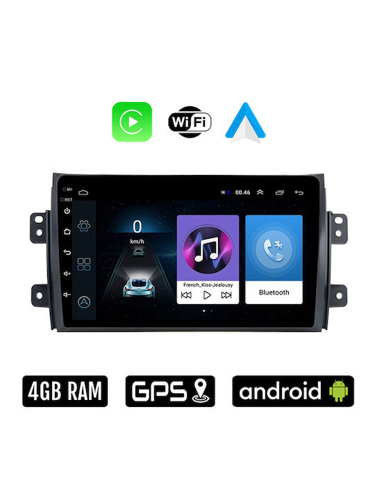 Sistem Audio Auto pentru Fiat Sedici 2005 (Bluetooth/USB/WiFi/GPS/Apple-Carplay/Android-Auto) cu Ecran Tactil 9"