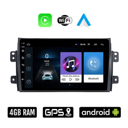 Car Audio System for Fiat Sedici 2005 (Bluetooth/USB/WiFi/GPS/Apple-Carplay/Android-Auto) with Touch Screen 9"
