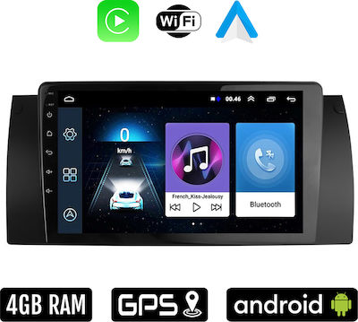 Car-Audiosystem für BMW E39 / Serie 5 1997 - 2005 (Bluetooth/USB/WiFi/GPS/Apple-Carplay/Android-Auto) mit Touchscreen 9"