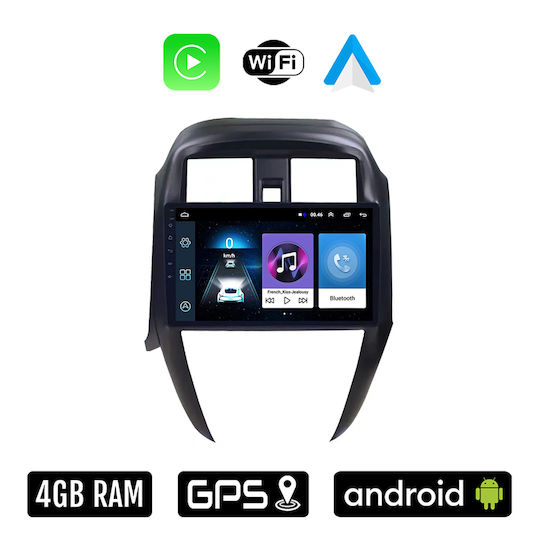 Ηχοσύστημα Αυτοκινήτου για Nissan Sunny / Almera 2015-2016 (Bluetooth/USB/WiFi/GPS/Apple-Carplay/Android-Auto) με Οθόνη Αφής 10"