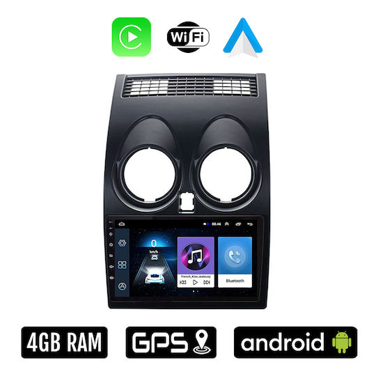 Auto-Audiosystem für Nissan Qashqai 2006 - 2013 (Bluetooth/USB/WiFi/GPS/Apple-Carplay/Android-Auto) mit Touchscreen 9"