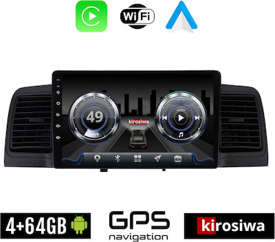 Kirosiwa Sistem Audio Auto pentru Toyota Corolla 2000-2007 (Bluetooth/USB/WiFi/GPS/Apple-Carplay/Android-Auto) cu Ecran Tactil 9"