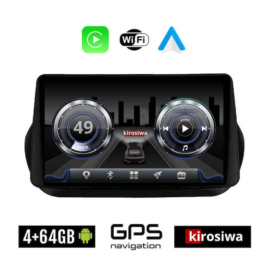 Kirosiwa Ηχοσύστημα Αυτοκινήτου για Peugeot Bipper 2008-2018 (Bluetooth/USB/WiFi/GPS) με Οθόνη Αφής 10"