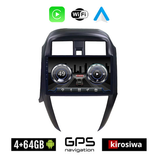 Kirosiwa Car Audio System for Nissan Sunny / Almera 2015-2016 (Bluetooth/USB/WiFi/GPS) with Touch Screen 10"