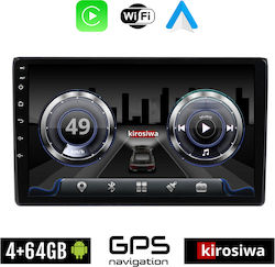 Kirosiwa Car-Audiosystem für Audi A4 2002-2008 (Bluetooth/USB/WiFi/GPS/Apple-Carplay/Android-Auto) mit Touchscreen 9"