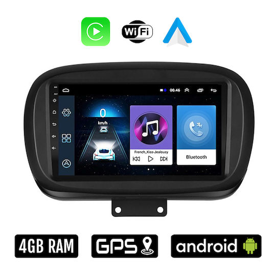 Ηχοσύστημα Αυτοκινήτου για Fiat 500X 2014 (Bluetooth/USB/WiFi/GPS/Apple-Carplay/Android-Auto) με Οθόνη Αφής 9"