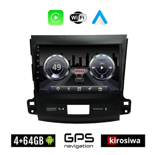 Kirosiwa Ηχοσύστημα Αυτοκινήτου για Peugeot 4007 2006-2012 (Bluetooth/USB/WiFi/GPS) με Οθόνη Αφής 9"