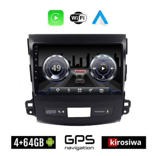 Kirosiwa Ηχοσύστημα Αυτοκινήτου για Citroen C-Crosser 2007 (Bluetooth/USB/WiFi/GPS) με Οθόνη Αφής 9"
