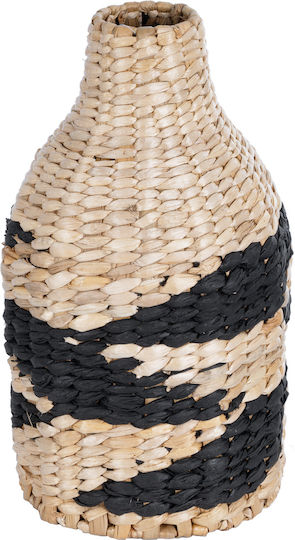GloboStar Vază Decorativă Rattan Artificial Garden Jordan Bej 16x16x30cm 1buc