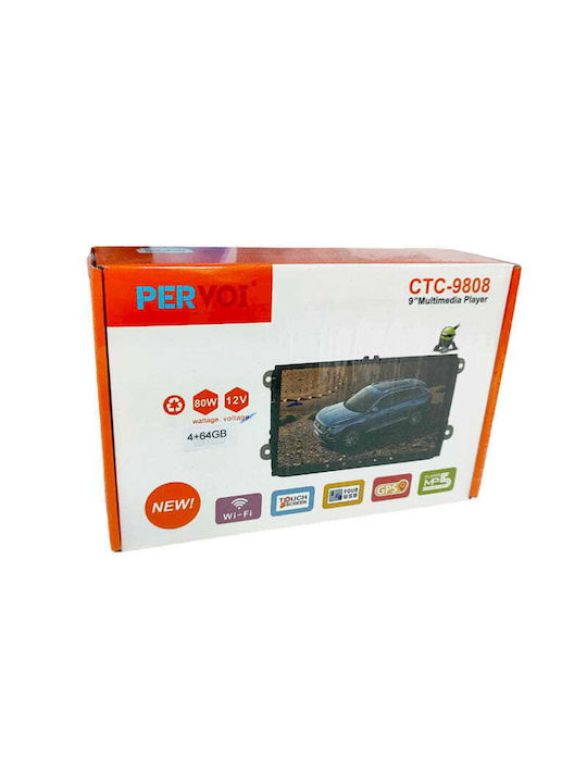 PerVoi Ηχοσύστημα Αυτοκινήτου 2DIN (Bluetooth/USB/WiFi/GPS/Apple-Carplay/Android-Auto) με Οθόνη Αφής 9"