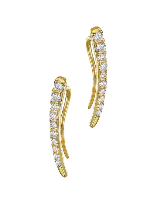 Kritsimis Earrings made of Silver Gold Plated