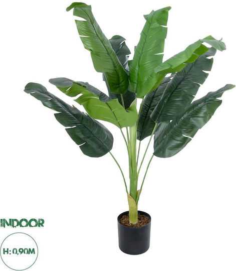 Künstliche Pflanze im Topf Musa Banana Grün 55cm GloboStar