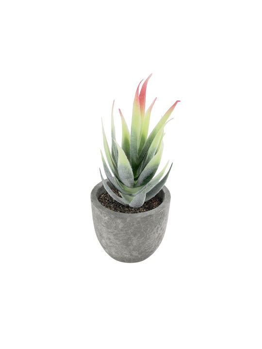 Globostar Artificial Garden Succulent Aloe 21009 Decorative Plant Succulent Aloe H14cm