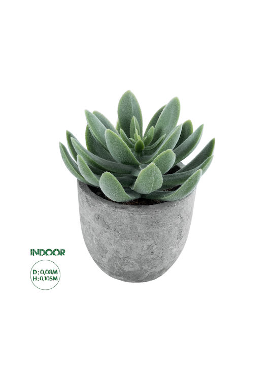 Globostar? Artificial Garden Succulent Sedeveria 21025 Διακοσμητικό Φυτό Παχύφυτο Σεντεβέρια Υ10.5cm