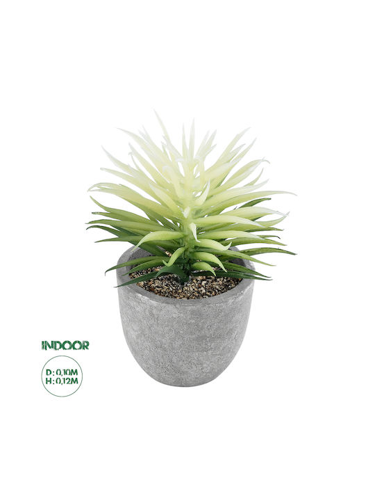 Globostar? Plantă suculentă decorativă artificială pentru grădină, Senecio 21024, suculentă groasă decorativă, Senecio, H12cm