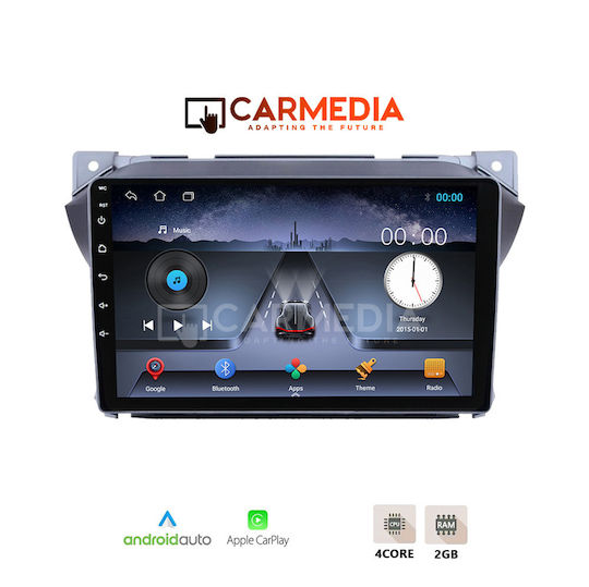 Carmedia Ηχοσύστημα Αυτοκινήτου για Suzuki Alto Nissan Pixo 2009+ (Bluetooth/USB/WiFi/GPS/Apple-Carplay/Android-Auto) με Οθόνη Αφής 9"
