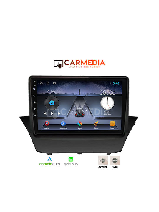 Carmedia Ηχοσύστημα Αυτοκινήτου για Ford Fiesta 2010-2018 (Bluetooth/USB/WiFi/GPS/Apple-Carplay/Android-Auto) με Οθόνη Αφής 9"