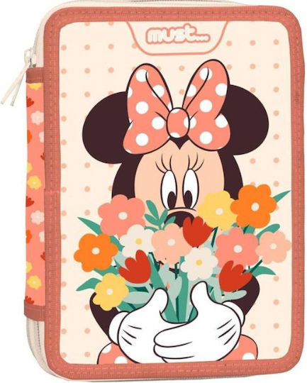 Must Pencil Case Filled 2 Compartments 15x5x21cm Minnie Happiness Multicolored 000564397