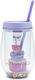 Becher mit Strohhalm Kuchen 330ml Yolo 90581