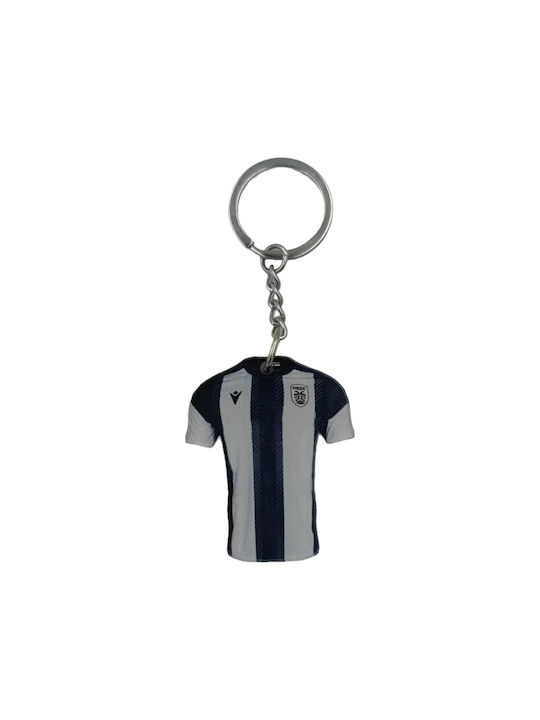 PAOK FC Acrylic Keychain Black and White Jersey 5.5cm