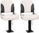 Folding Boat Seat Set 4 Pieces Low Back 3284297