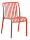 Catering-Stuhl Polypropylen Red 48x44x79εκ.