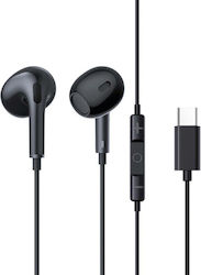 Baseus Encok Cz17 In-ear Handsfree Headphones with Connector USB-C Black