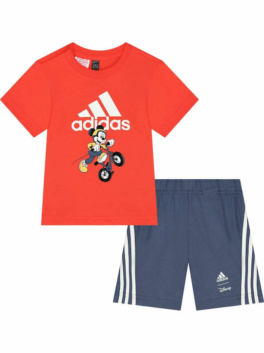 adidas Παιδικό Σετ με Σορτς Bright Red 2τμχ adidas Παιδικό Σετ με Σορτς Bright Red 2τμχ