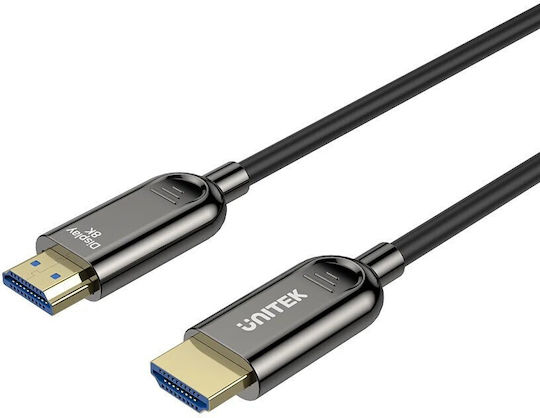 Unitek HDMI 2.1 Ultra High Speed 48Gbps 4K 120Hz HDR VRR Cable HDMI Male - HDMI Male 15m Black