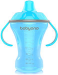 Babyono Educational Sippy Cup Plastic with Handles Blue 270ml