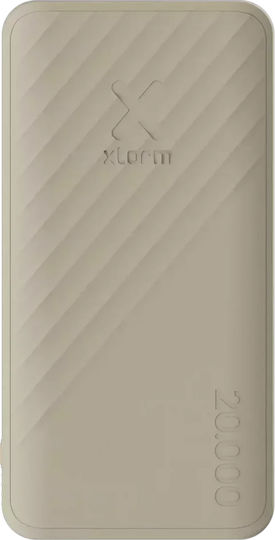 Xtorm Go2 Power Bank 20000mAh 15W με Θύρα USB-A και Θύρα USB-C Clay