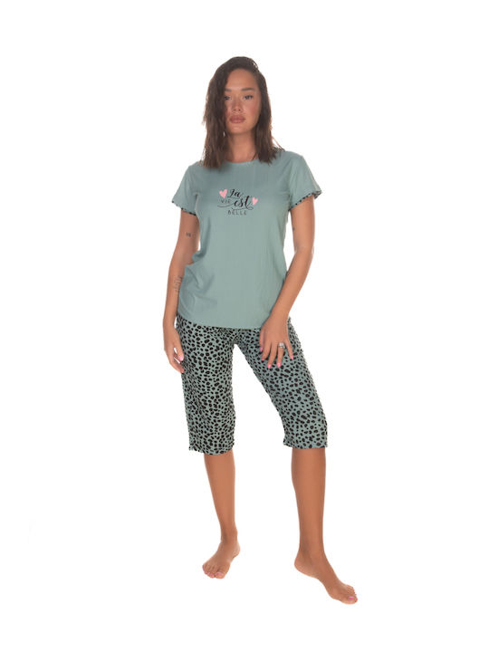 Comfort Summer Women's Pyjama Set Petrol