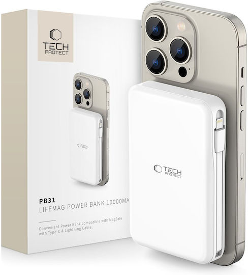 Tech-Protect PB31 Lifemag MagSafe Power Bank 10000mAh Λευκό