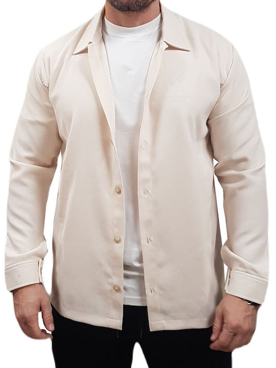 Martini Herrenhemd Overshirt Ecru