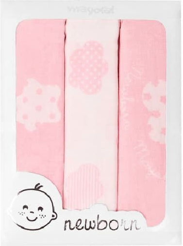 Mayoral Swaddle Wraps Pink Pink 3pcs