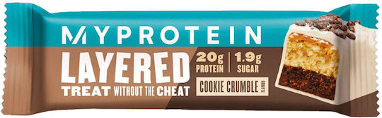Myprotein Layered Μπάρα με 20gr Πρωτεΐνης & Γεύση Cookie Crumble 60gr