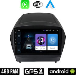 Car-Audiosystem für Hyundai iX35 2010-2015 (Bluetooth/USB/WiFi/GPS/Apple-Carplay/Android-Auto) mit Touchscreen 9"