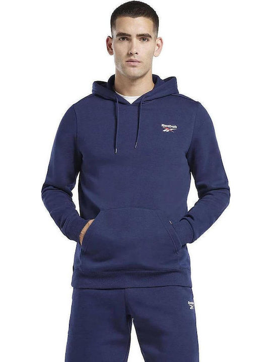 Identity Small Φούτερ με Κουκούλα Navy Μπλε