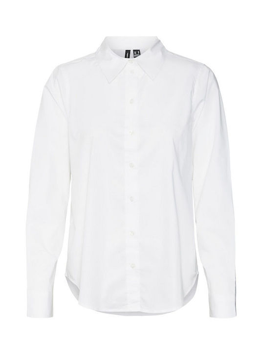 Vero Moda Women's Long Sleeve Shirt White
