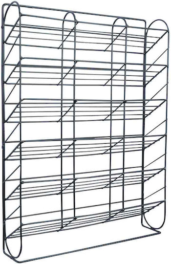 Uncle George Wandmontiertes Badezimmerregal Metallisch 30x7x40cm Schwarzes
