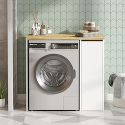 ArteLibre Finsbury Badezimmerschrank Wäscherei B93.5xT60xH88.3cm Weiß
