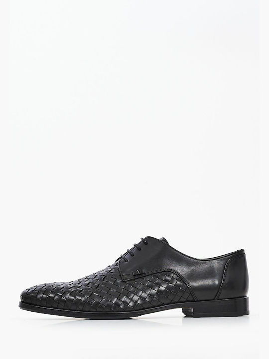 Boss Shoes Leder Herrenschuhe Braid Black