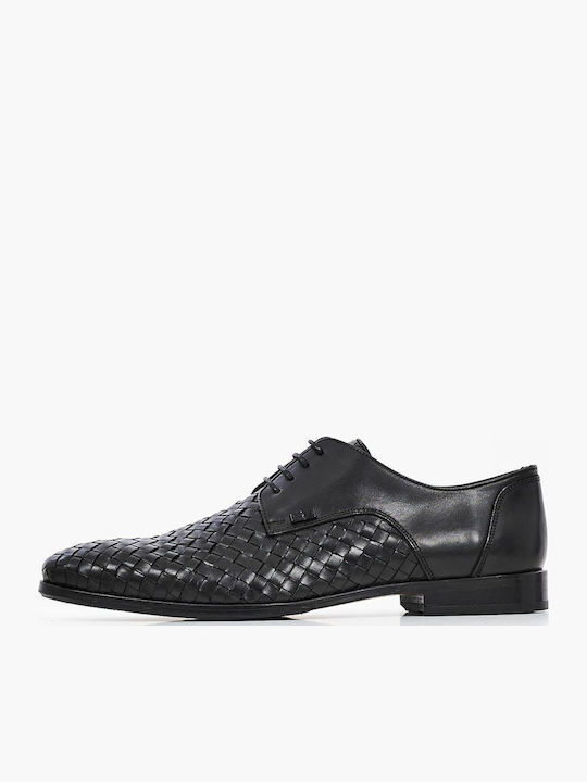 Boss Shoes Δερμάτινα Ανδρικά Σκαρπίνια Braid Black