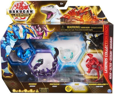 Spin Master Miniature Toy Bakugan Maxodon/Montrapod/Trox/Dragonoid x Auxillataur Ultra Multicolour for 6+ Years