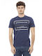 Baldinini Herren T-Shirt Kurzarm Blau