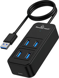 Powertech USB 3.2 Hub 5 Porturi cu conexiune USB-A