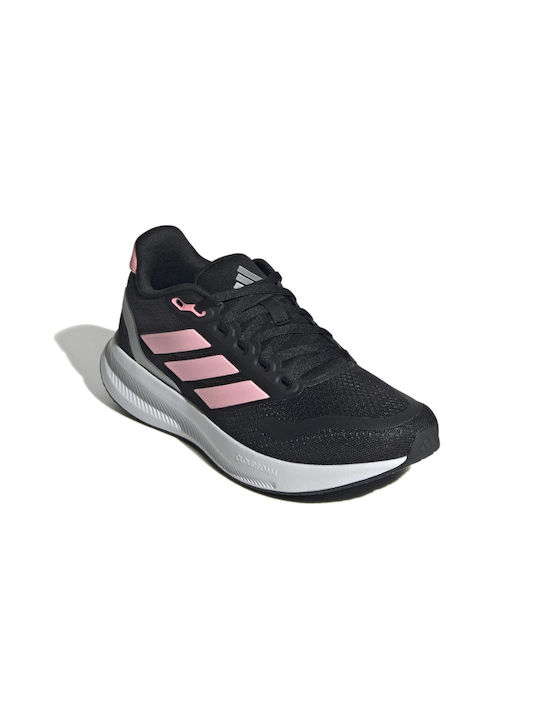 Adidas Αθλητικά Παιδικά Παπούτσια Running Runfalcon 5 Core Black / Pink Spark / Silver Metallic