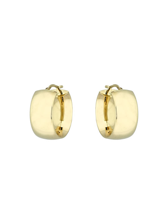 Earrings Hoops made of Gold 14K