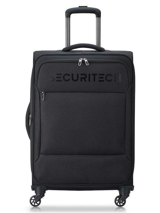 Securitech by Delsey Βαλίτσα Μεσαία Black