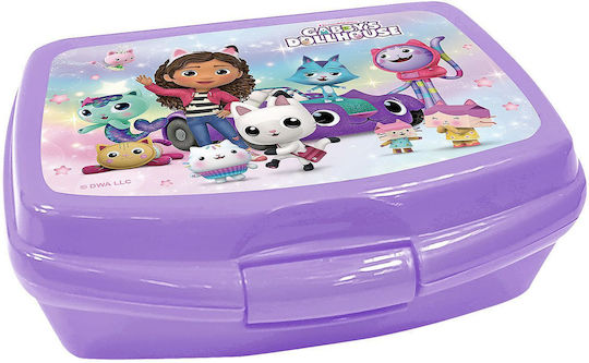 Plastic Food Container Gabby's Dollhouse 16.5x12.5x6cm 600ml Gabby's Dollhouse